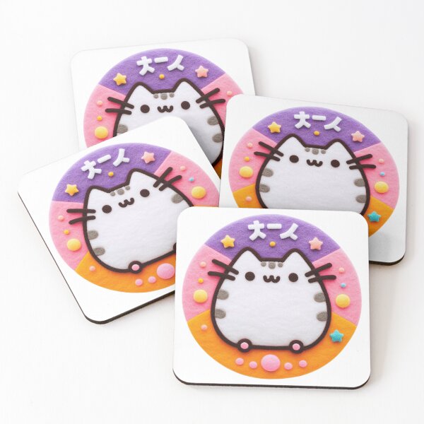 Item preview, White kawaii cat designed and sold by GALUMARKET.