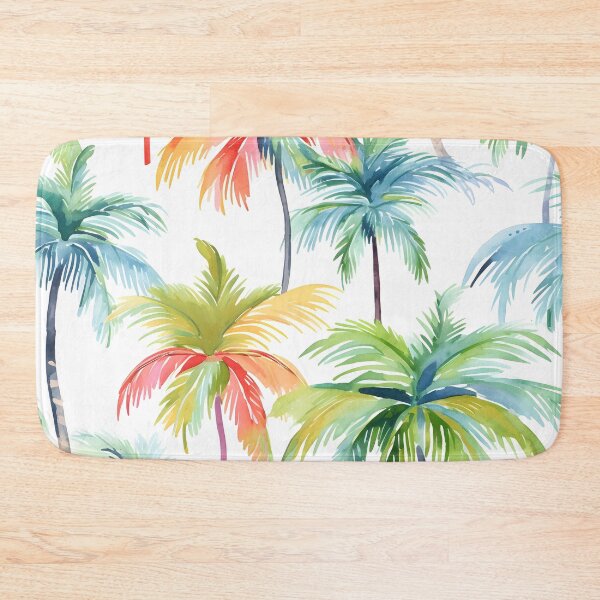 Item preview, Watercolor palm tree pattern print designed and sold by dcrc.