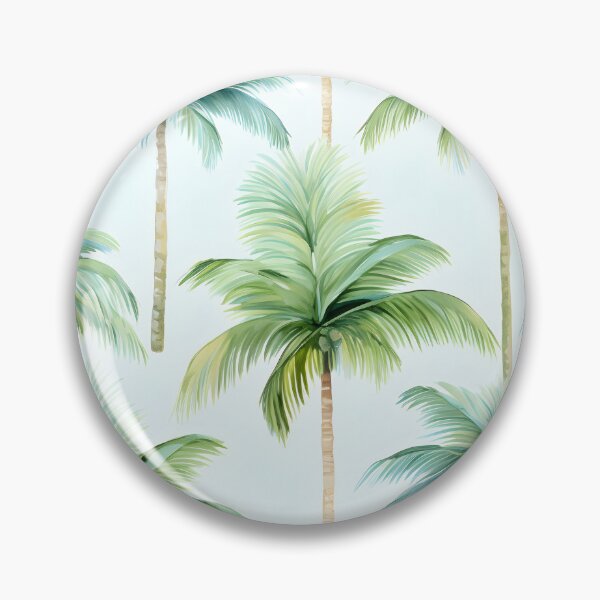 Item preview, watercolor palm tree pattern print designed and sold by dcrc.