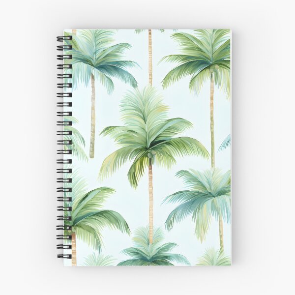 Item preview, watercolor palm tree pattern print designed and sold by dcrc.