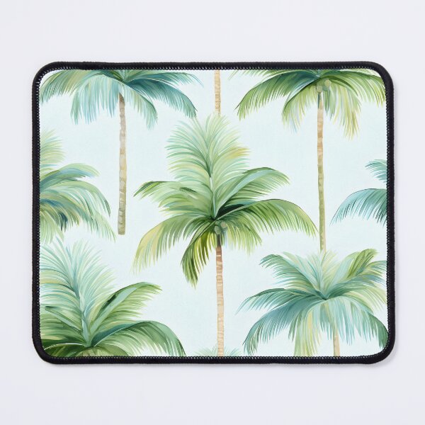 Item preview, watercolor palm tree pattern print designed and sold by dcrc.