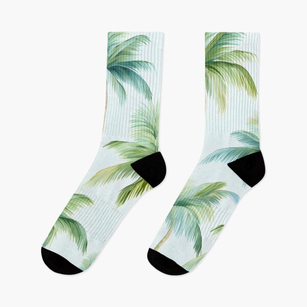 Item preview, watercolor palm tree pattern print designed and sold by dcrc.