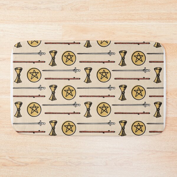 Item preview, Elementos del Tarot - Patrón de Tarot Beige - Beige Gótico - Impresión de Tarot designed and sold by DreamersPlan.