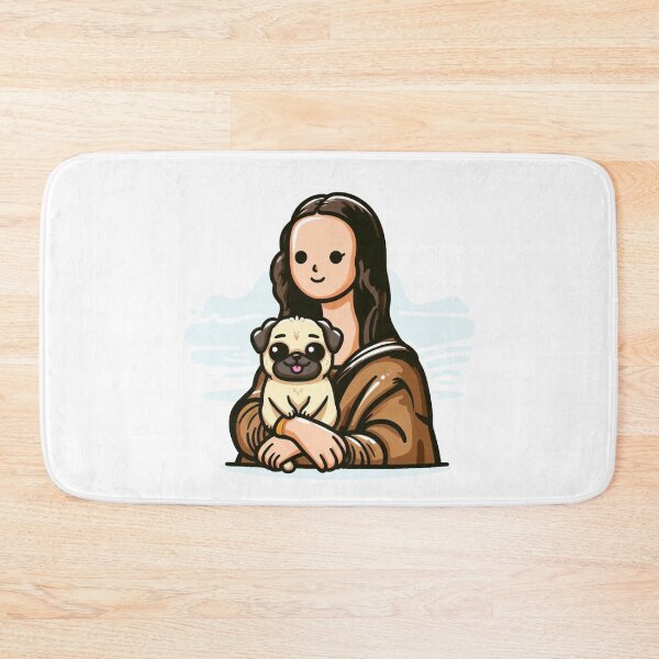 Item preview, Monalisa With Pug designed and sold by LemuellTrends.