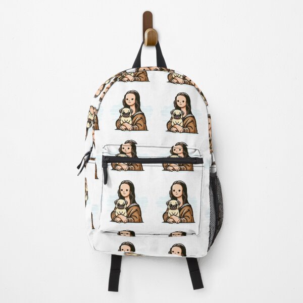 Aperçu de l'œuvre Monalisa avec carlin créée et vendue par LemuellTrends.