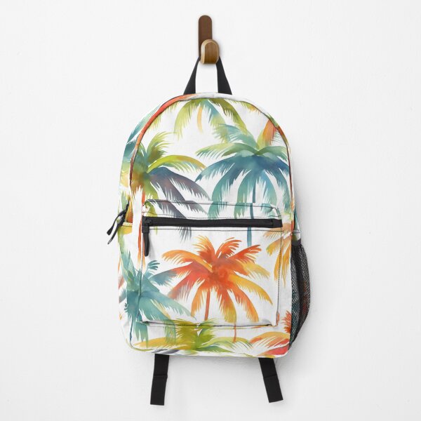Item preview, watercolor palm tree pattern print designed and sold by dcrc.