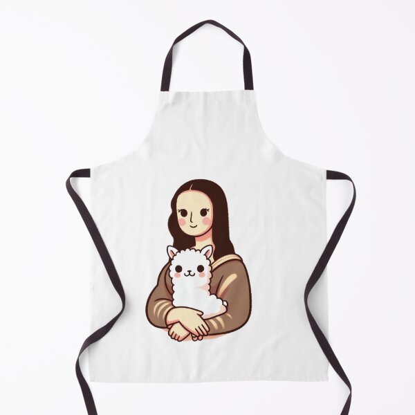 Aperçu de l'œuvre Monalisa avec lama créée et vendue par LemuellTrends.