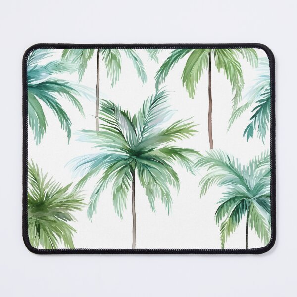 Item preview, watercolor palm tree pattern print designed and sold by dcrc.
