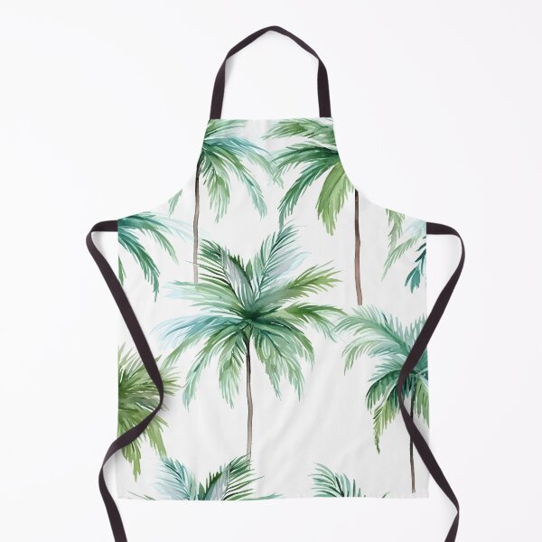 Item preview, watercolor palm tree pattern print designed and sold by dcrc.