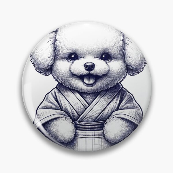 Item preview, Cute Toy Poodle Wearing a Kimono designed and sold by toypoodlemom.