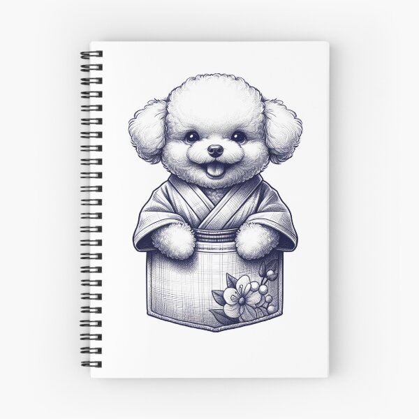 Item preview, Cute Toy Poodle Wearing a Kimono designed and sold by toypoodlemom.