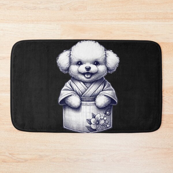 Item preview, Cute Toy Poodle Wearing a Kimono designed and sold by toypoodlemom.