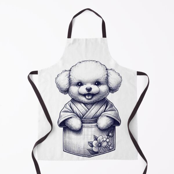 Item preview, Cute Toy Poodle Wearing a Kimono designed and sold by toypoodlemom.