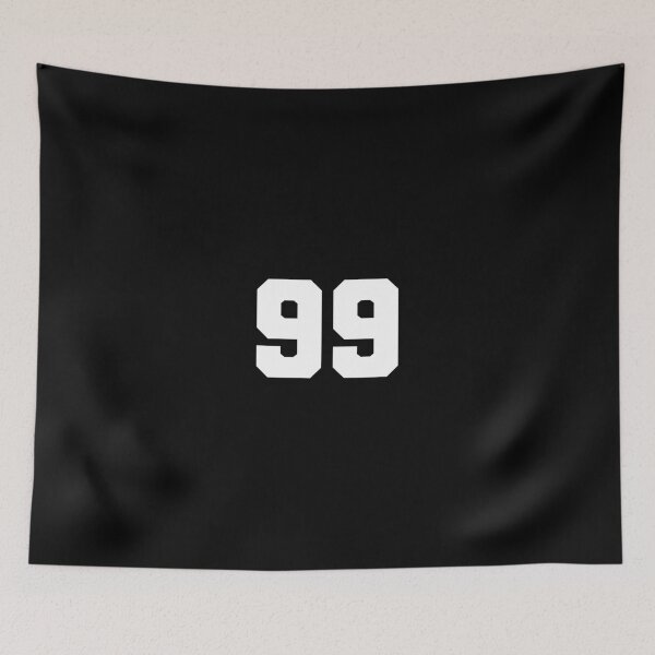 Item preview, 99, ninety-nine, white, soccer league designed and sold by Numbers-Art.