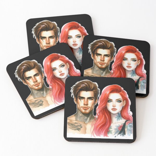 Item preview, Liam LaGrange and Wren McCauley - Concept Art - Cedarwood designed and sold by AmberRoseWrites.
