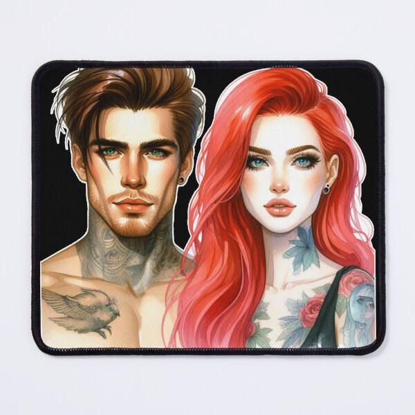 Item preview, Liam LaGrange and Wren McCauley - Concept Art - Cedarwood designed and sold by AmberRoseWrites.