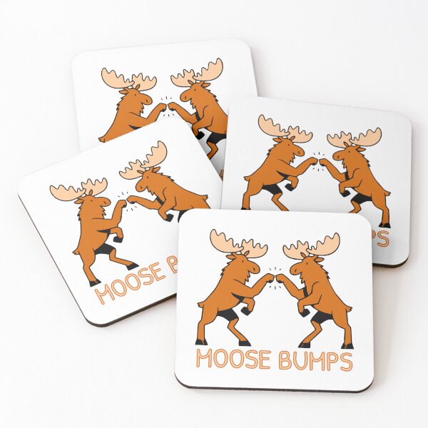 Item preview, Funny Cartoon Moose Bumps designed and sold by Elvin Dantes.
