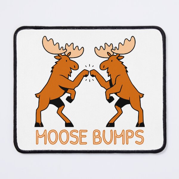 Item preview, Funny Cartoon Moose Bumps designed and sold by Elvin Dantes.