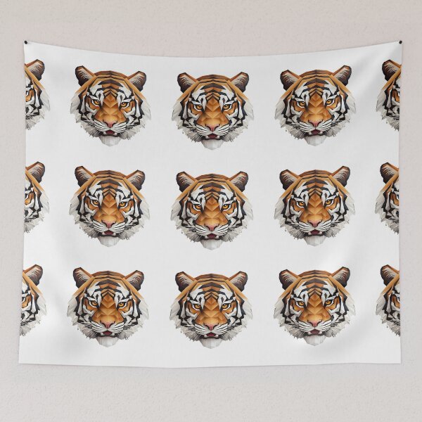 Item preview, 3D Cartoon Tiger, Baby Tiger, Cute Tiger, Logo, Sticker, Wall arts, Art Prints and More designed and sold by Kevin Lou.