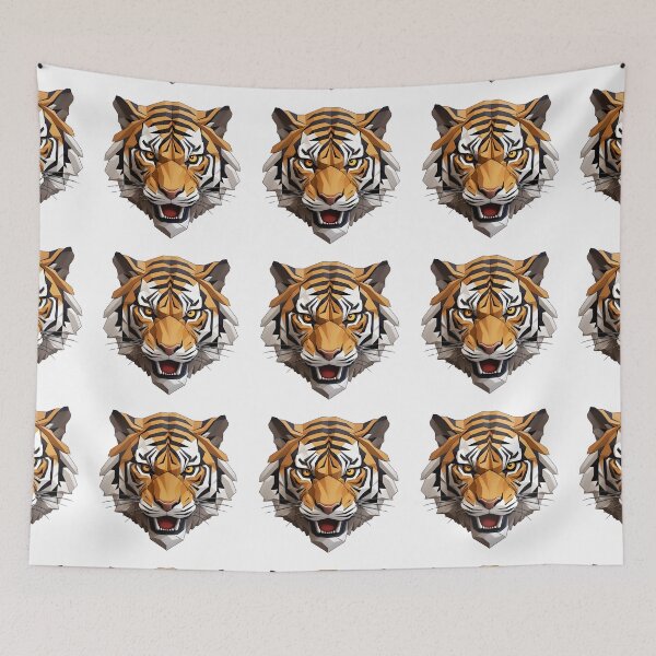 Item preview, 3D Cartoon Tiger, Baby Tiger, Cute Tiger, Logo, Sticker, Wall arts, Art Prints and More designed and sold by Kevin Lou.