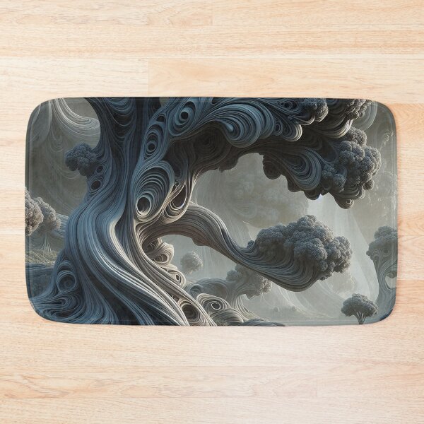 Item preview, grey rococo trees designed and sold by Foxlindesigns.