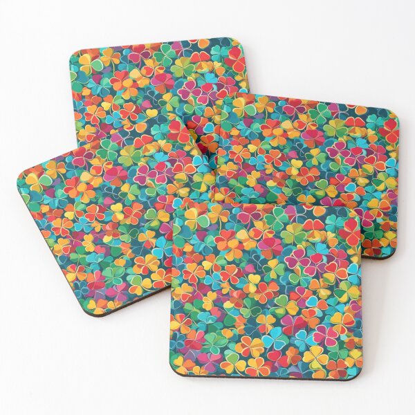 Item preview, Abstract Colorful Clover Pattern designed and sold by calibrit.