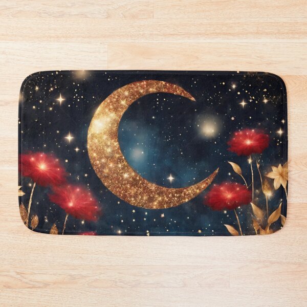 Item preview, Crimson Celestial Garden: Moons, Stars, and Scarlet Blooms designed and sold by Celestial Charm Co.