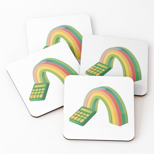 Item preview, Graphing Math Calculator with Simple Rainbow Colors designed and sold by FWLKIT.