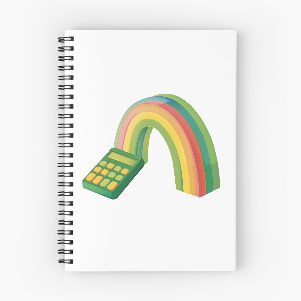 Item preview, Graphing Math Calculator with Simple Rainbow Colors designed and sold by FWLKIT.