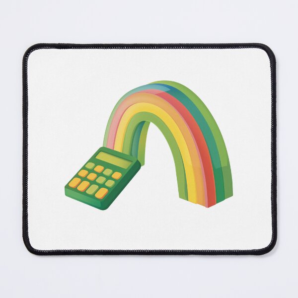 Item preview, Graphing Math Calculator with Simple Rainbow Colors designed and sold by FWLKIT.
