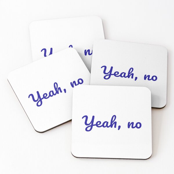 Item preview, Yeah, no in Blue designed and sold by TeaLimeTwo.