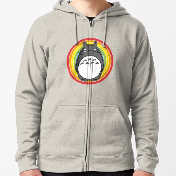 Vista previa del artículo con la obra «arcoiris totoro», diseñado y vendido por Geeky Links.