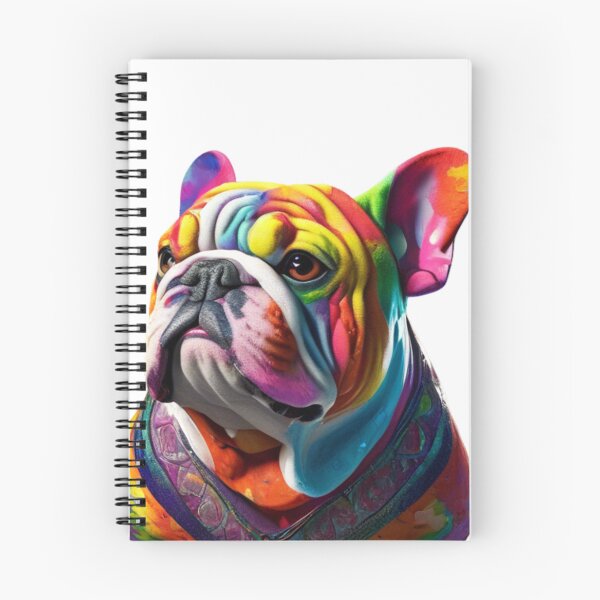 Item preview, Technicolor French bulldog designed and sold by PrintsBySarahB.