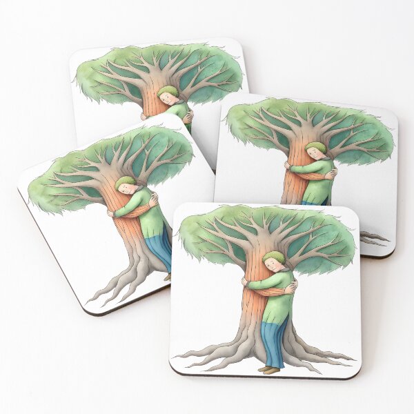 Item preview, Nature's Embrace: Person Hugging Majestic Tree with Spreading Roots designed and sold by iwcus.