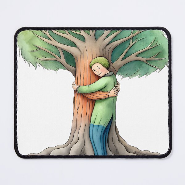 Item preview, Nature's Embrace: Person Hugging Majestic Tree with Spreading Roots designed and sold by iwcus.