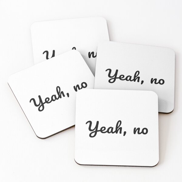 Item preview, Yeah, no in Black designed and sold by TeaLimeTwo.