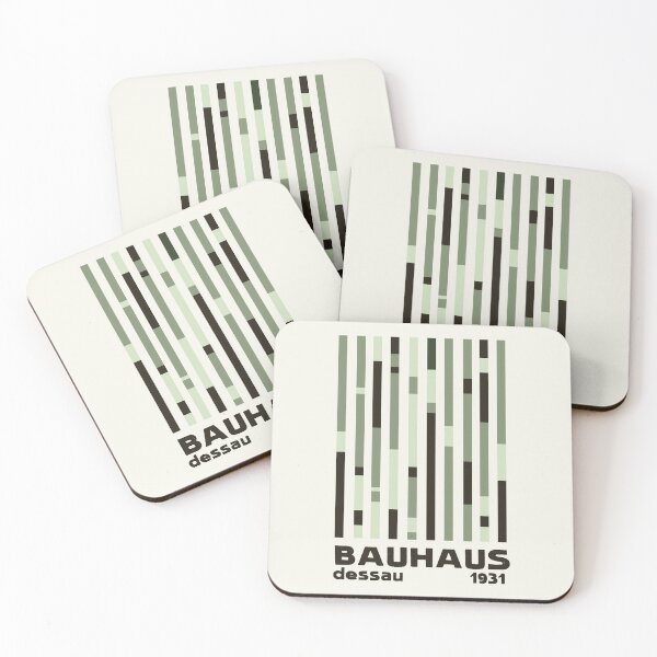 Item preview, Bauhaus Green Modernist Minimal Geometric Homage designed and sold by kierkegaard.