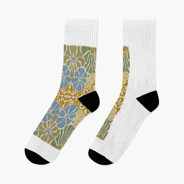 Artikelvorschau, Groovige, florale, nahtlose Fliese im Matisse-Stil. entworfen und verkauft von MilaOkie.