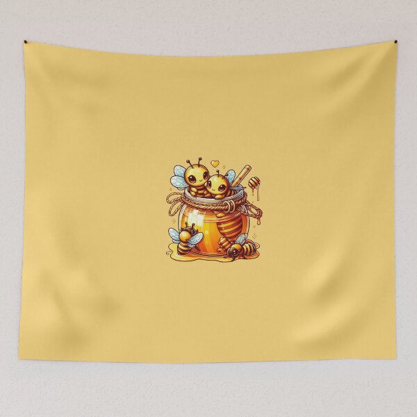 Item preview, Little bees playing with honey. designed and sold by moni0490.
