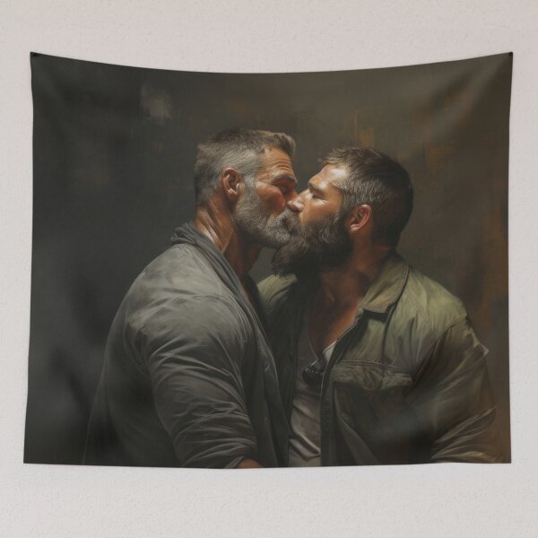 Item preview, Muscle Bear Oil Painting designed and sold by BeautyofMasc.