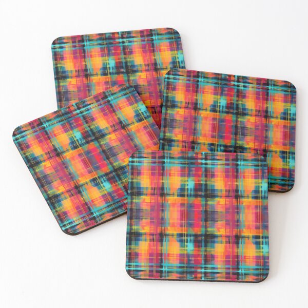 Item preview, Bright Vibrant Colourful Plaid Pattern  designed and sold by GoeCentric.