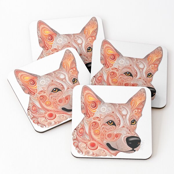 Item preview, Red Heeler Swirl Pattern designed and sold by vcalemine.