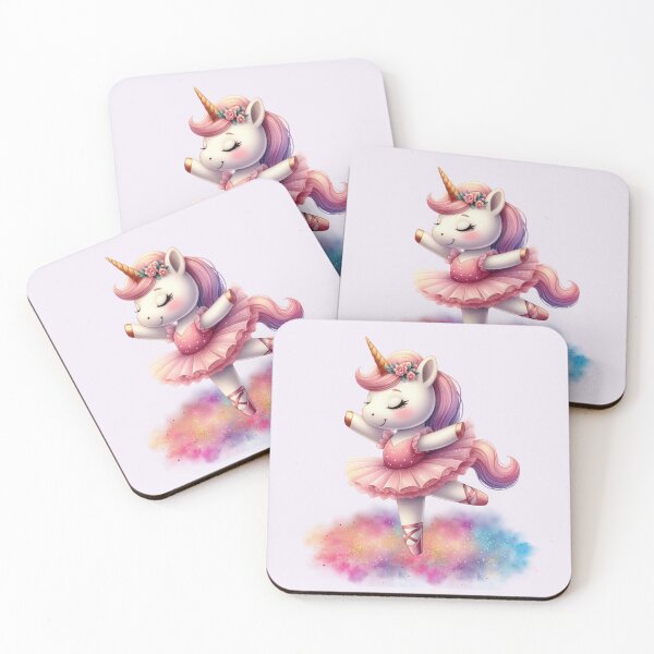 Item preview, Adorable unicorn ballerina. Dancing on a rainbow cloud. designed and sold by NewtBoo.