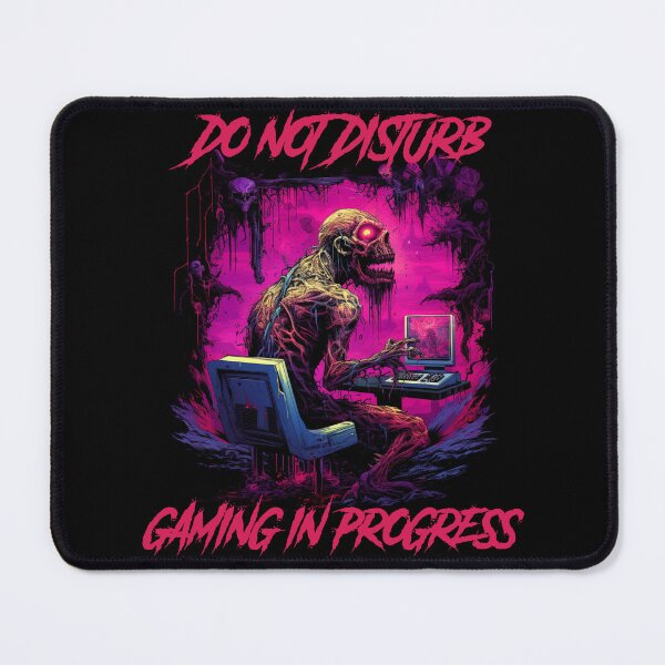 Item preview, Do not disturb, gaming in progress - synthwave cyberpunk designed and sold by GlitchGrotesque.