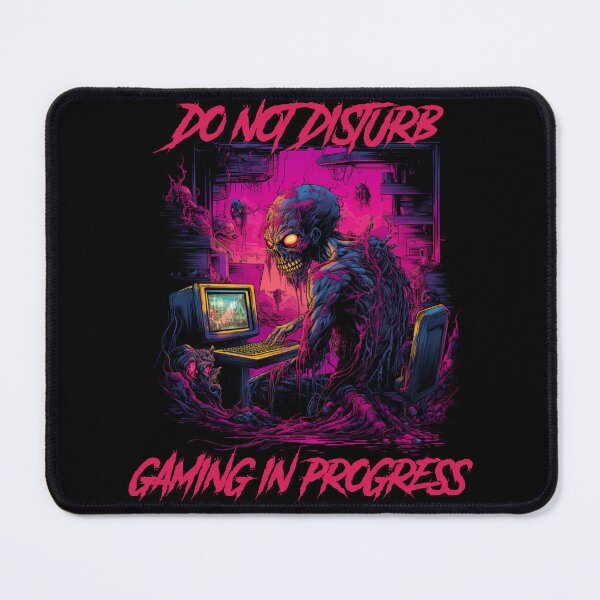 Item preview, Do not disturb, gaming in progress - synthwave cyberpunk designed and sold by GlitchGrotesque.