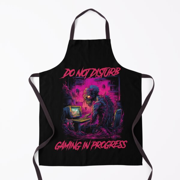 Item preview, Do not disturb, gaming in progress - synthwave cyberpunk designed and sold by GlitchGrotesque.