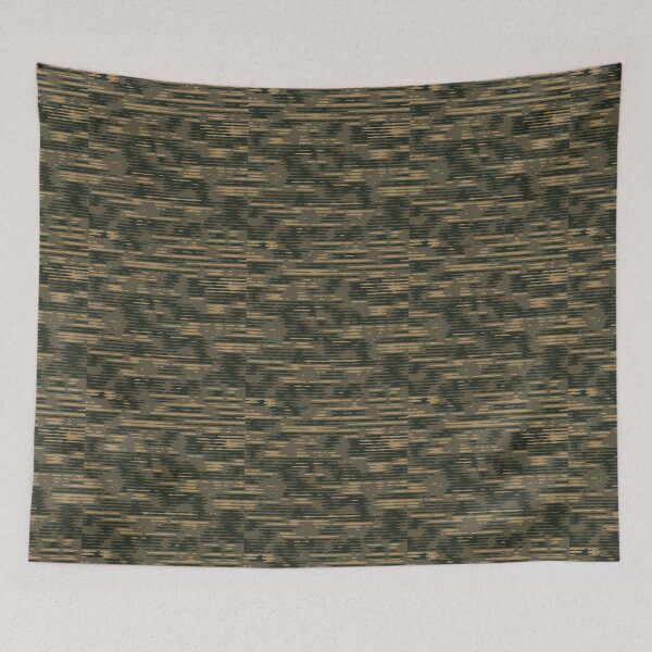 Item preview, Military Camouflage Digital Lines Patterns in Green, Beige and Black designed and sold by ShopieHome.