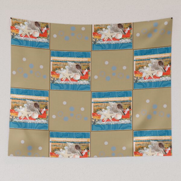 Item preview, Seashell Checkerboard  designed and sold by Dana Roper.