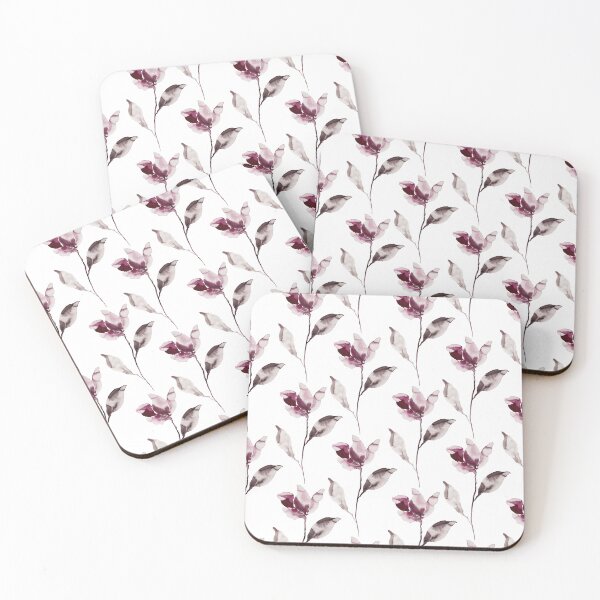 Item preview, Fiona – Burgundy on White designed and sold by Elizabeth Becker.