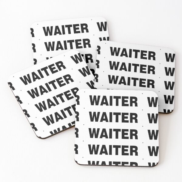 Item preview, WAITER: BLACK ON WHITE designed and sold by AASparksDesigns.